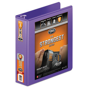 ACCO Brands Corporation W363-44-267PP Heavy-Duty Round Ring View Binder w/Extra-Durable Hinge, 2" Cap, Purple by WILSON JONES CO.
