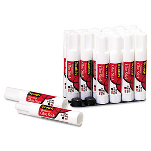 Permanent Glue Stick, .28 oz, 18/Pack by 3M/COMMERCIAL TAPE DIV.