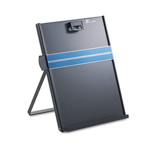 Metal Copyholder, Stainless Steel, 200 Sheet Capacity, Black by FELLOWES MFG. CO.