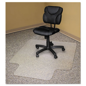 Recycled Chair Mats For Carpets, 53 x 45, Slightly Tinted by ADVANTUS CORPORATION