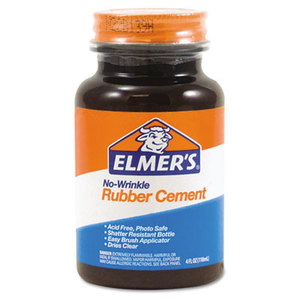 Rubber Cement, Repositionable, 4 oz by ELMER'S PRODUCTS, INC.