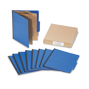 ACCO Brands Corporation A7015663 Presstex Colorlife Classification Folders, Letter, 6-Section, Dark Blue, 10/Box by ACCO BRANDS, INC.