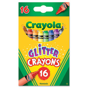 BINNEY & SMITH / CRAYOLA 523716 Glitter Crayons, 16 Colors/Set by BINNEY & SMITH / CRAYOLA