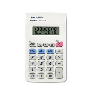 Sharp Electronics EL233SB EL233SB Pocket Calculator, 8-Digit LCD by SHARP ELECTRONICS