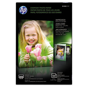 Hewlett-Packard CR759A Everyday Glossy Photo Paper, 53 lbs., 4 x 6, 100 Sheets/Pack by HEWLETT PACKARD