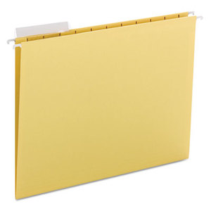 SMEAD MANUFACTURING COMPANY 64025 Color Hanging Folders with 1/3-Cut Tabs, 11 Pt. Stock, Yellow, 25/BX by SMEAD MANUFACTURING CO.