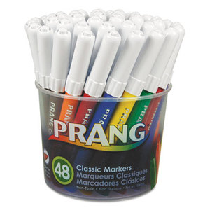 Prang Classic Art Markers, Fine Point, 48 Assorted Colors, 48/Set by DIXON TICONDEROGA CO.