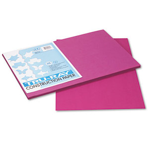 PACON CORPORATION 103032 Tru-Ray Construction Paper, 76 lbs., 12 x 18, Magenta, 50 Sheets/Pack by PACON CORPORATION