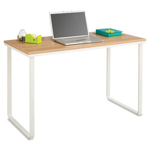 Safco Products 1943BHWH Steel Workstation, 47-1/4w x 24d x 28-3/4h, Beech/White by SAFCO PRODUCTS