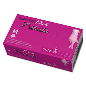 Generation Pink Nitrile Exam Gloves, Medium, Pink, 200/Box by MEDLINE INDUSTRIES, INC.