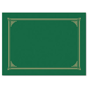 Geographics, LLC 47399 Certificate/Document Cover, 12 1/2 x 9 3/4, Green, 6/Pack by GEOGRAPHICS