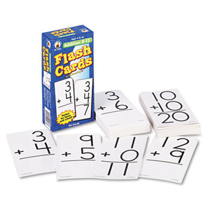 Flash Cards, Addition Facts 0-12, 3w x 6h, 94/Pack by CARSON-DELLOSA PUBLISHING