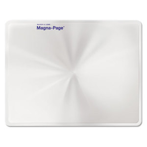 2X Magna-Page Full-Page Magnifier w/Molded Fresnel Lens, 8 1/4" x 10 3/4" by BAUSCH & LOMB, INC.