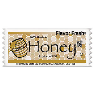 Flavor Fresh Honey Pouches, .317oz Packet, 200/Carton by DIAMOND CRYSTAL BRANDS