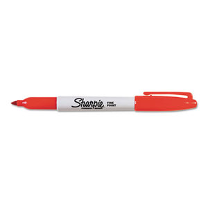 Fine Point Permanent Marker, Red, 36/Pack by SANFORD