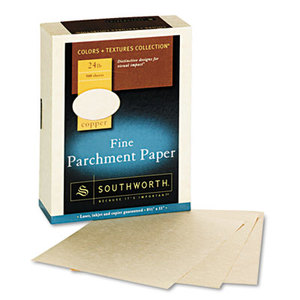 Southworth Company, Agawam, MA 894C Parchment Specialty  Paper, Copper, 24 lbs., 8-1/2 x 11, 500/Box by SOUTHWORTH CO.