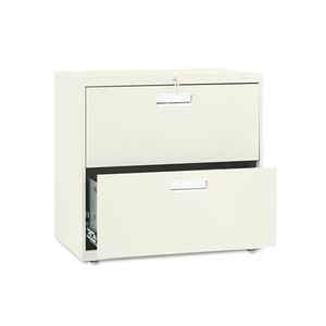 600 Series Two-Drawer Lateral File, 30w x 19-1/4d, Putty by HON COMPANY