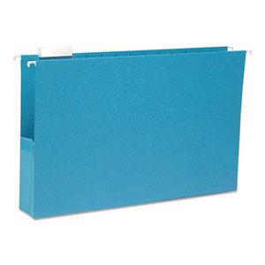 SMEAD MANUFACTURING COMPANY 64350 2" Capacity Closed Side Flexible Hanging File Pockets, Legal, Sky Blue, 25/Box by SMEAD MANUFACTURING CO.