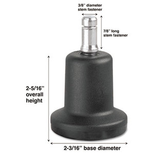 High Profile Bell Glides, 100 lbs./Glide, K Stem, 5/Set by MASTER CASTER COMPANY