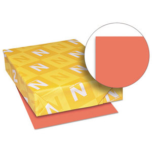 Neenah Paper, Inc 26751 Exact Brights Paper, 8 1/2 x 11, Bright Red, 50 lb, 500 Sheets/Ream by NEENAH PAPER