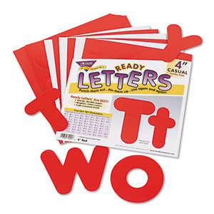 TREND ENTERPRISES, INC. T79902 Ready Letters Casual Combo Set, Red, 4"h, 182/Set by TREND ENTERPRISES, INC.