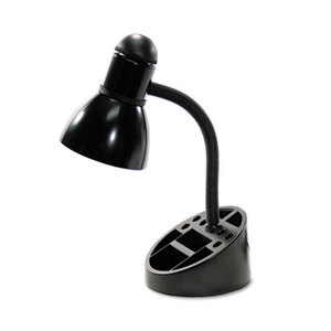 LEDU CORP. LED-L9088 Organizer Incandescent Desk Lamp, 16" High, Black by LEDU CORP.