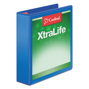 Cardinal Brands, Inc 26322 XtraLife ClearVue Non-Stick Locking Slant-D Binder, 2" Cap, 11 x 8 1/2, Blue by CARDINAL BRANDS INC.