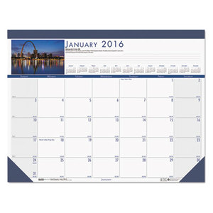 National Monuments Photographic Monthly Desk Pad Calendar, 22 x 17, 2016 by HOUSE OF DOOLITTLE