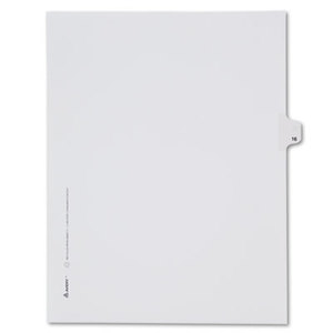 Avery 82214 Allstate-Style Legal Side Tab Divider, Title: 16, Letter, White, 25/Pack by AVERY-DENNISON