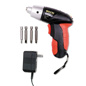 4.8V Cordless Screwdriver, 4 Bits, 200RPM by GREAT NECK SAW MFG.