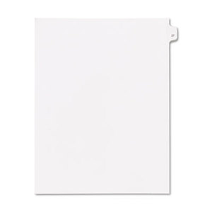 Kleer-Fax, Inc 91027 90000 Series Legal Exhibit Index Dividers, Side Tab, Printed "27", 25/Pack by KLEER-FAX