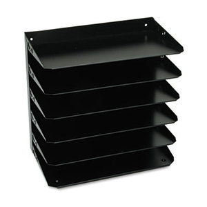 MMF INDUSTRIES 2646HLBK Steelmaster Multi-Tier Horizontal Legal Organizers, Six Tier, Steel, Black by MMF INDUSTRIES