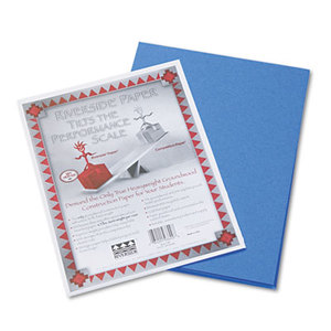 PACON CORPORATION 103600 Riverside Construction Paper, 76 lbs., 9 x 12, Blue, 50 Sheets/Pack by PACON CORPORATION