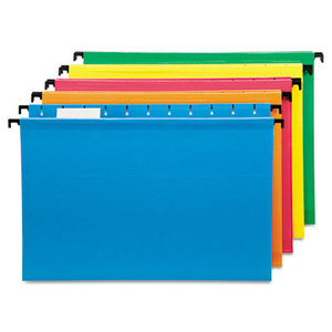 ESSELTE CORPORATION ESS-6153 1/5 ASST Poly Laminate Hanging Folders, 1/5 Tab, Legal, Assorted, 20/Box by ESSELTE PENDAFLEX CORP.