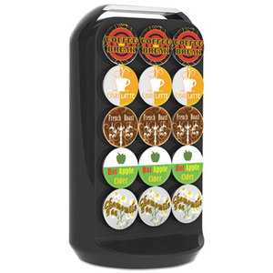 EMS MIND READER LLC CRS02BLK Coffee Pod Carousel, Fits 30 Pods, 6.85 x 6.85 x 12.52, Black by EMS MIND READER LLC