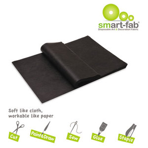 Smart-Fab 23809124520 Smart Fab Disposable Fabric, 9 x 12 Sheets, Black, 45 per pack by SMART-FAB INC