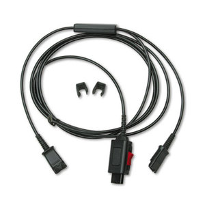 Adapter, Y Splitter for Training Purposes (2 People Can Listen) by PLANTRONICS, INC.