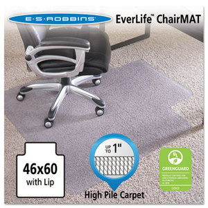 46x60 Lip Chair Mat, 24-Hour Performance Series AnchorBar for Carpet up to 1" by E.S. ROBBINS