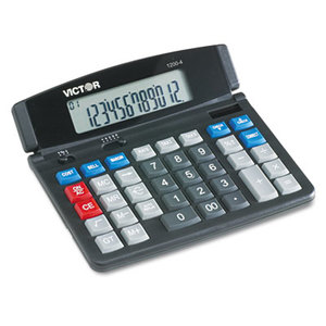 1200-4 Business Desktop Calculator, 12-Digit LCD by VICTOR TECHNOLOGIES