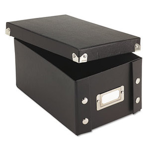 Snap 'N Store Collapsible Index Card File Box Holds 1,100 4 x 6 Cards, Black by IDEASTREAM CONSUMER PRODUCTS