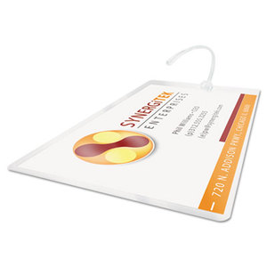 Fusion LongLife Luggage Tag Laminating Pouches, 10 mil, 2 1/2 x 4 1/4, 100/Box by SWINGLINE