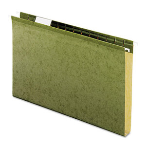 Cardinal Brands, Inc 4153X1 Reinforced 1" Extra Capacity Hanging Folders, Legal, Standard Green, 25/Box by ESSELTE PENDAFLEX CORP.