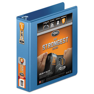 ACCO Brands Corporation W363-44-7462PP Heavy-Duty Round Ring View Binder w/Extra-Durable Hinge, 2" Cap, PC Blue by WILSON JONES CO.