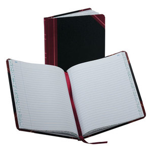 Record/Account Book, Record Rule, Black/Red, 150 Pages, 9 5/8 x 7 5/8 by ESSELTE PENDAFLEX CORP.