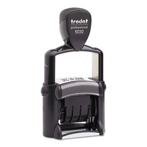Trodat Professional Stamp, Dater, Self-Inking, 1 5/8 x 3/8, Black by U. S. STAMP & SIGN