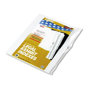 Kleer-Fax, Inc 91810 90000 Series Alpha Side Tab Legal Index Divider, Preprinted "J", 25/Pack by KLEER-FAX