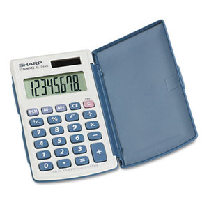 EL-243SB Solar Pocket Calculator, 8-Digit LCD by SHARP ELECTRONICS