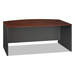 Bush Industries, Inc WC24446 Series C Collection 72W Bow Front Desk Shell, Hansen Cherry by BUSH INDUSTRIES