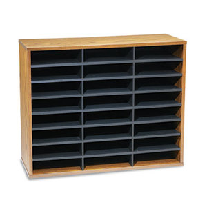 Fellowes, Inc 25043 Literature Organizers, 24 Sections, 29 x 11 7/8 x 23 7/16, Medium Oak by FELLOWES MFG. CO.