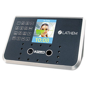Face Recognition Time Clock System. 500 Employees, Gray, 7-1/4 x 3-1/2 x 5-1/4 by LATHEM TIME CORPORATION